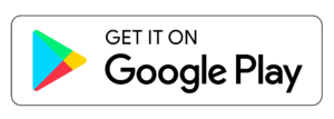 A rectangular button with the Google Play logo, which is a multicolored sideways triangle, on the left. To the right, it reads "GET IT ON Google Play" in black text. The background is white with a thin black outline around the rectangle.