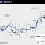 Map showing the snow detour for Route 36
