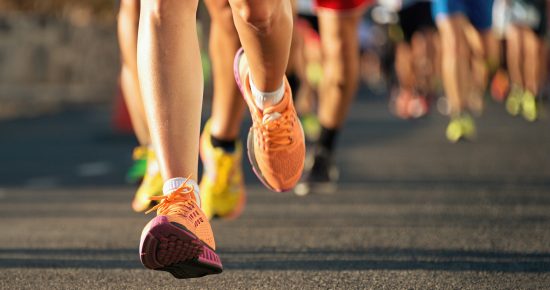 Photo of runners in a race.